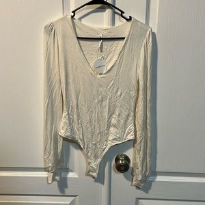Lulus basics body suit long sleeve shirt